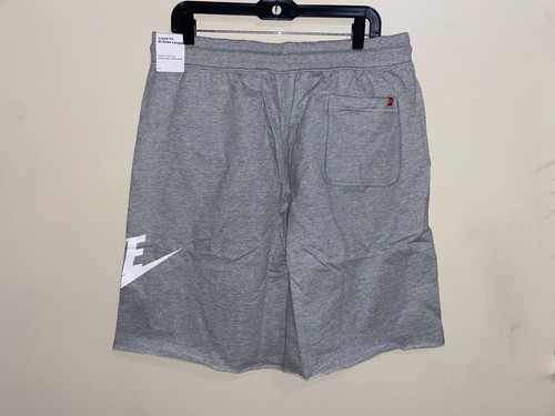 Nike Sportswear French Terry Shorts Fleece AT5267-063 Grey White Men's XL NEW - Picture 4 of 13