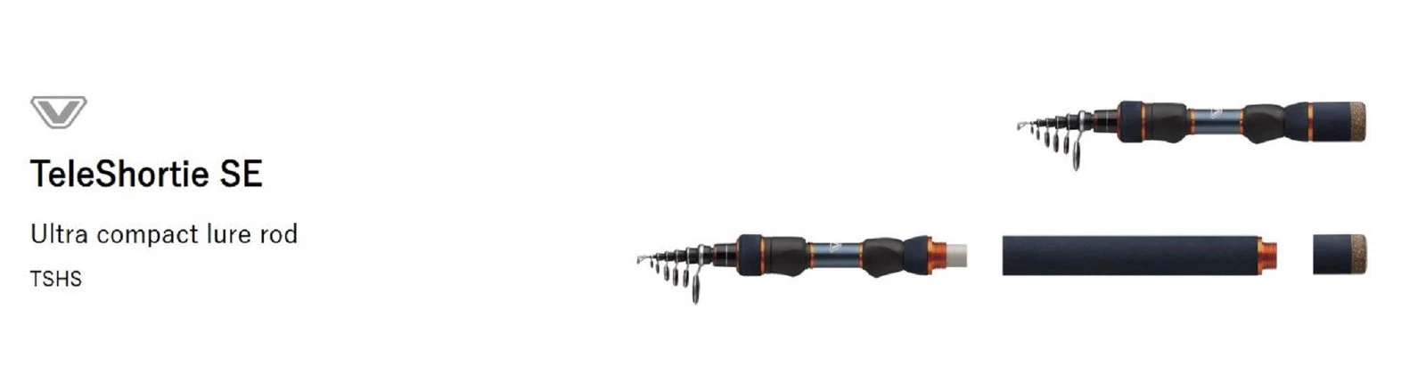 Prox Viceo Rod Spinning TSHS55LT 1.65m Tele Shorty SE Telescopic (6960)