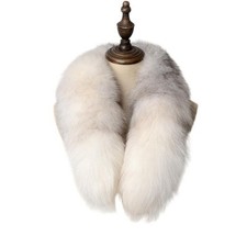 100 Real Fox Fur Genuine Scarf Collar Shawl Scarves Wrap Stole Neck Warmer Gift
