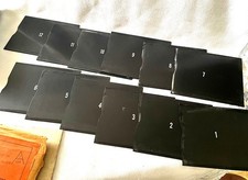 Vintage Set of 12 Graflex 4x5 Septums for Film Magazines Holders. Ready To Use.