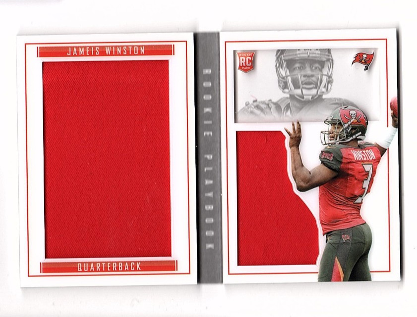 Jameis Winston RC 2015 Panini Playbook #62 Rookie Jersey Booklet  SP 139/199