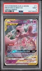 PSA 9 MINT Mewtwo & Mew GX 71/236 Sm-Unified Minds Holo