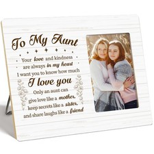Aunt Picture Frame,Gifts for Aunty from Niece and Nephew,Christmas Birthday M...