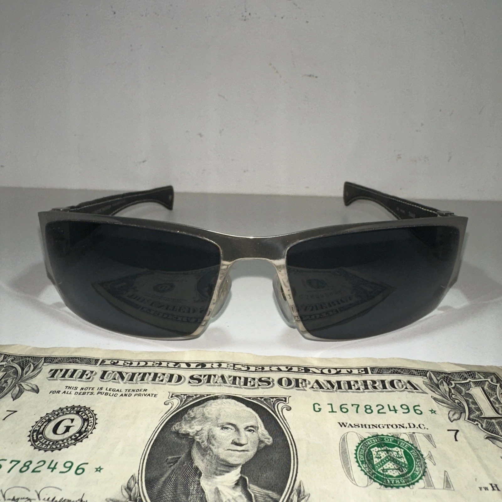 Rare Chrome Hearts Taint Classic Black & Leather Sunglasses Made In Japan