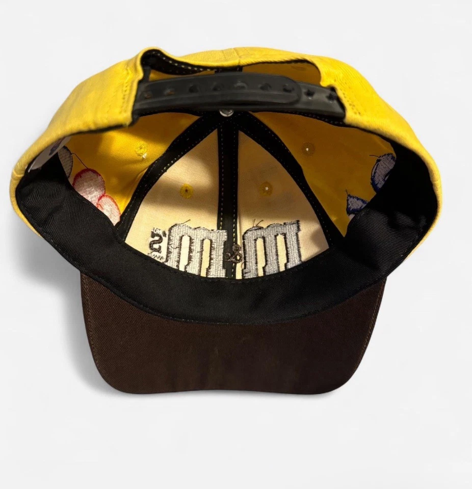 Vintage M&Ms Racing Team Hat #36 Sports Design Snapback Yellow Brown Embroidered - Image 4 of 4