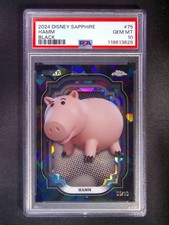 2024 Topps Chrome Disney Sapphire Hamm #75 Black /10 PSA 10