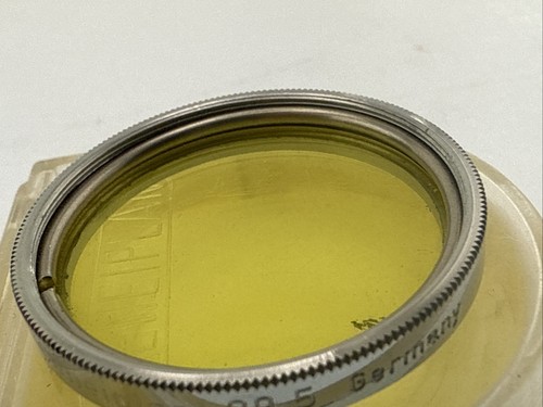 CENEIPLAN 29MM CAMERA LENS FILTER , Yellow 29-5 Made In Germany W/ Case - Picture 2 of 12