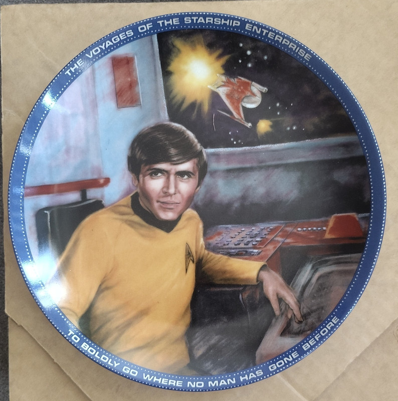Ernst Star Trek Chekov Limited Edition Porcelain Collector Plate