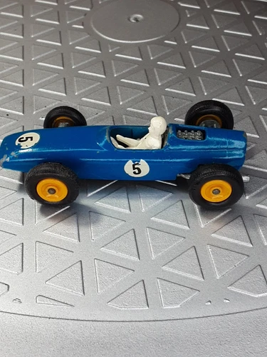 Vintage 1965 Matchbox BRM Racing Car Blue 5 Decal No. 52
