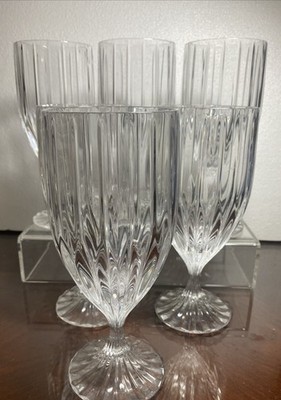 MIKASA PARK LANE CRYSTAL ICED TEA GLASSES WATER GOBLETS Set of  - Main Image