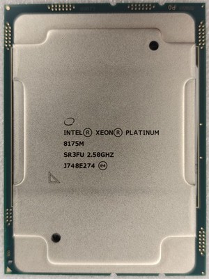 Intel Xeon Platinum 8175M 24x2.5GHz 24C / 48T LGA3647 Socket Server CPU SR3FU