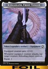 Icingdeath, Frost Tongue Token  FOIL   02 - Forgotten Realms - LP-NM MTG