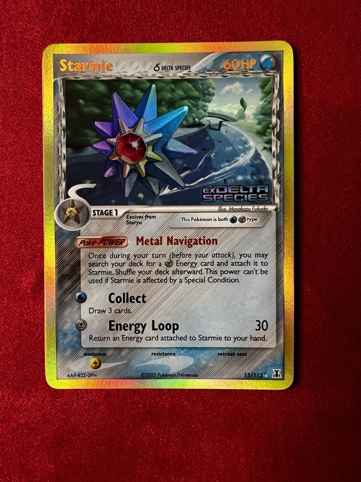 Starmie 15/113 Stamped Holo EX Delta Species Pokemon Card (Mint Condition)