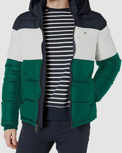 $295 Tommy Hilfiger Men's Green Quilted 