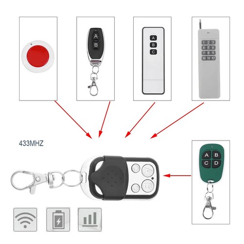 2+2 433mhz Cloning Remote Control Key Fob Electric Gate Car Garage Door Opener - Picture 9 of 14