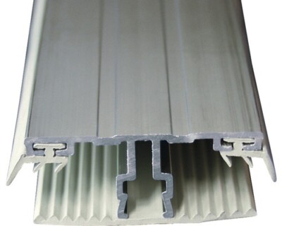 Gutta Alu-Deckprofil mit Weichgummileiste für 16 mm Doppelstegplatten L = 3500 m
