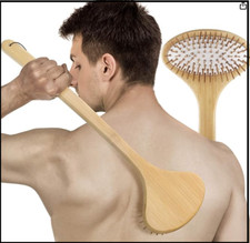 Bamboo Oversize Curved Back Scratcher - Large 104 Wooden Points