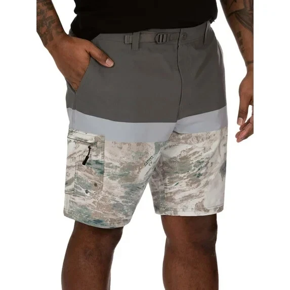 Pantalones Cortos Híbridos Realtree Rendimiento Medio Pesca Carga Senderismo Repelente al Agua Foto 2 de 4