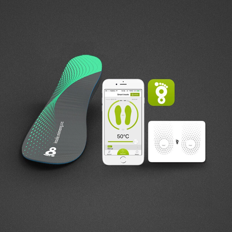 MiMeng Smart Heated Insoles Free APP Via Bluetooth Wireless Charging