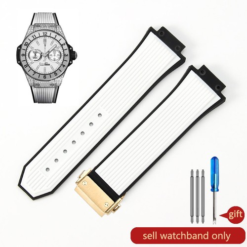 Watch Strap Band Rubber Silicone Watchband Bracelet For Hublot Watch Big Bang - Bild 37 von 49