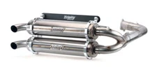 Trinity Dual Full System Exhaust Muffler For RZR Turbo R Ultimate 2020-24