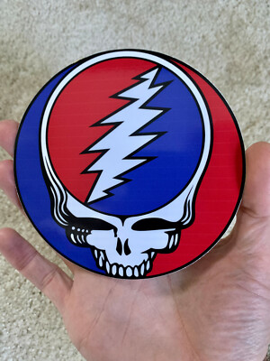 Grateful Dead Steal Your Face 1.5 In. Window Sticker Liquid Blue - Foto 8