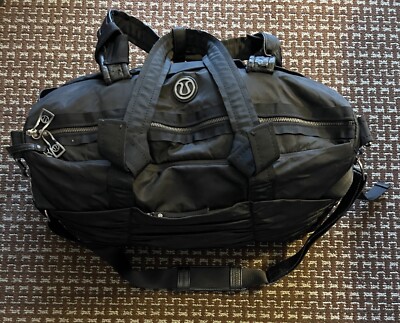 RARE Lululemon Black Bon Voyage Large Duffel Bag Yoga Gym Duffle | eBay RARE Lululemon Black Bon Voyage Large Duffel Bag Yoga Gym Duffle | eBay