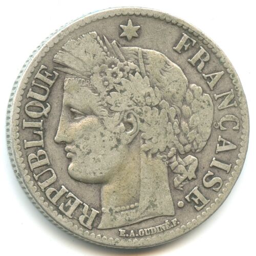 2 francs silver Ceres without legend 1870 K n°6067 - Picture 1 of 2