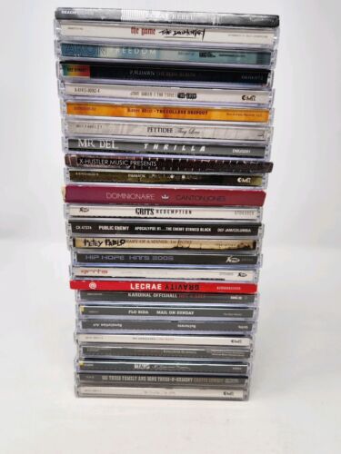 Lot Of 25 Music CD’s Mix of Rap/HipHop/R&B, Used Goid Condition