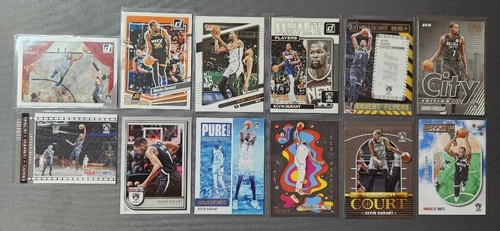 Multi Year Panini Donruss & NBA Hoops Basketball - Kevin Durant - 12 Card Lot