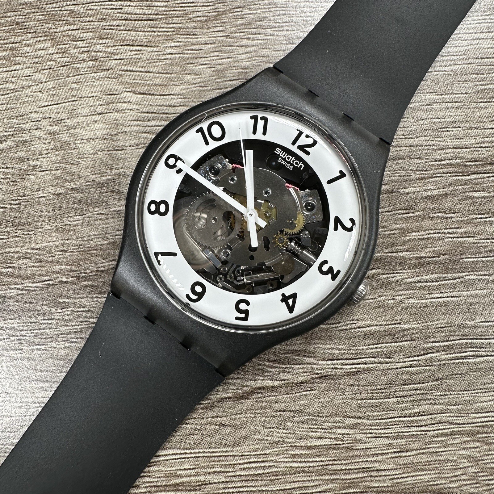 Strap Swatch Skeletor Reloj Swatch Skeleton Swatch Watch 007 ²Q