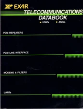 Exar Telecommunications DatabookUSICs ASICs PCM Repeaters, PCM Line Interface...