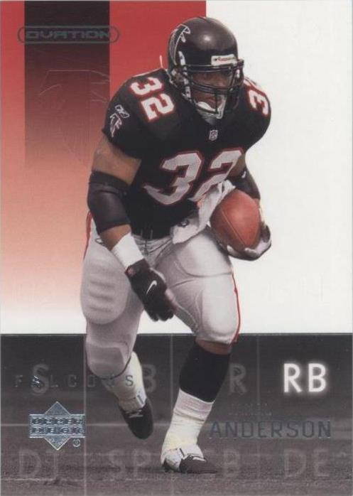 2002 Upper Deck Ovation Jamal Anderson #5 - 1 of 2