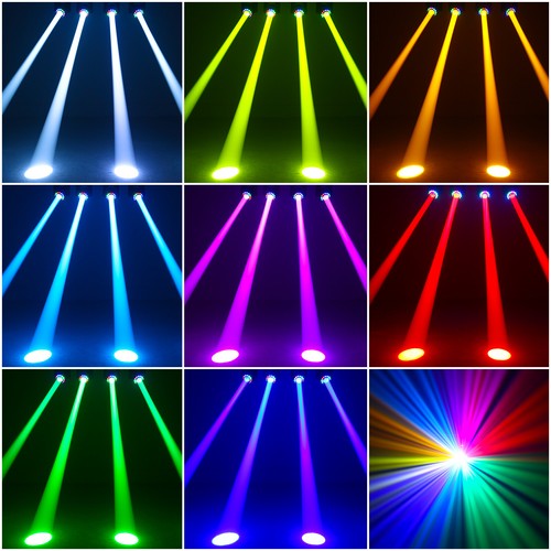 4pcs 18Prism Gobo 150W LED Moving Head Lights Beam Stage Light DMX DJ Disco+Case - Picture 7 of 21