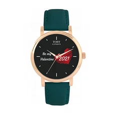 Toff London TLWS-61372 Black With Red Heart 2021 Valentine Watch