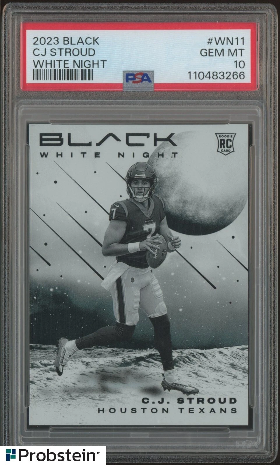 CJ Stroud Panini Black White Night #WN11 Base