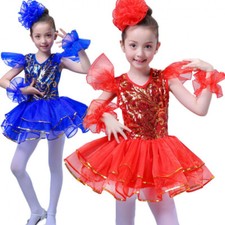 Fashion Squins Children Dancewear Party Dance Costume Show Jazz New