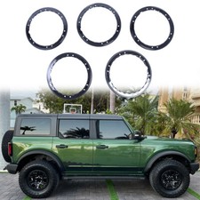5pcs Bead Lock Wheel Trim Rings Kit Fit For 2021-2026 Ford Bronco Black 5pcs Bead Lock Wheel Trim Rings Kit Fit For 2021-2026 Ford Bronco Black