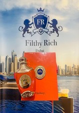 Filthy Rich Dubai Dashing for men EDP 2.72oz 1 one free perfume