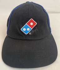 Dominos Pizza Hat Cap Black Strap Back Adjustable Dominos Gear Employee Cotton