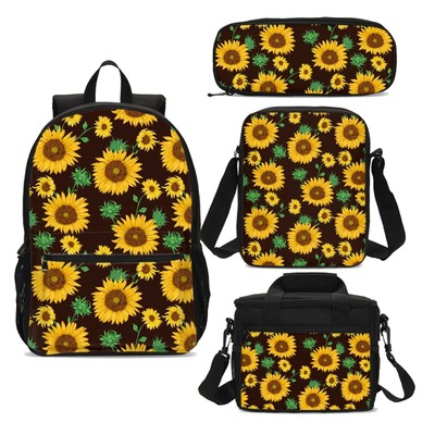 sunflower backpack and lunchbox
