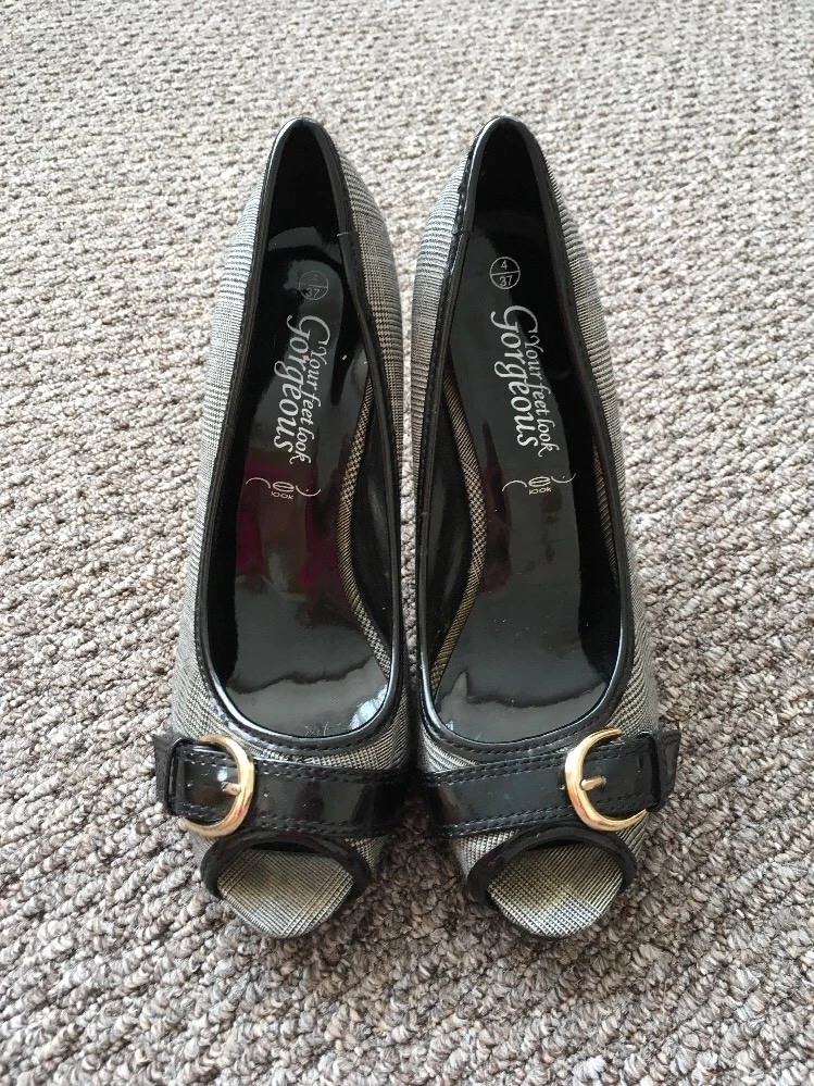 New look grey store court shoes