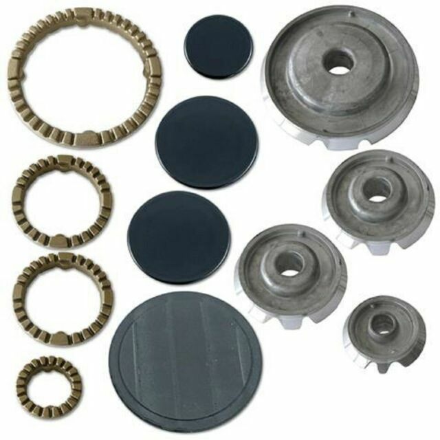 ARISTON INDESIT KIT PIATTELLI +BRUCIATORI SPARTIFIAMMA CUCINA 4 FUOCHI 2 TACCHE