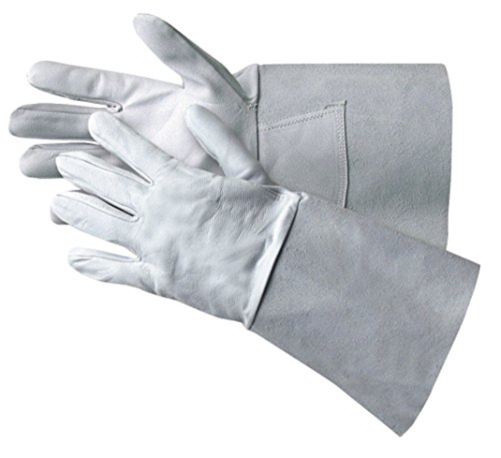 Jah 1102-WT - Guanti in pelle, 10 paia, colore: naturale, taglia 11