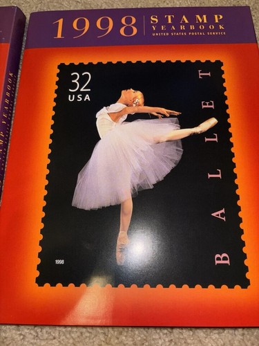 1998 Near Mint Set Commemorative Stamp USPS Yearbook Album - Stamps Sealed - Picture 2 of 2