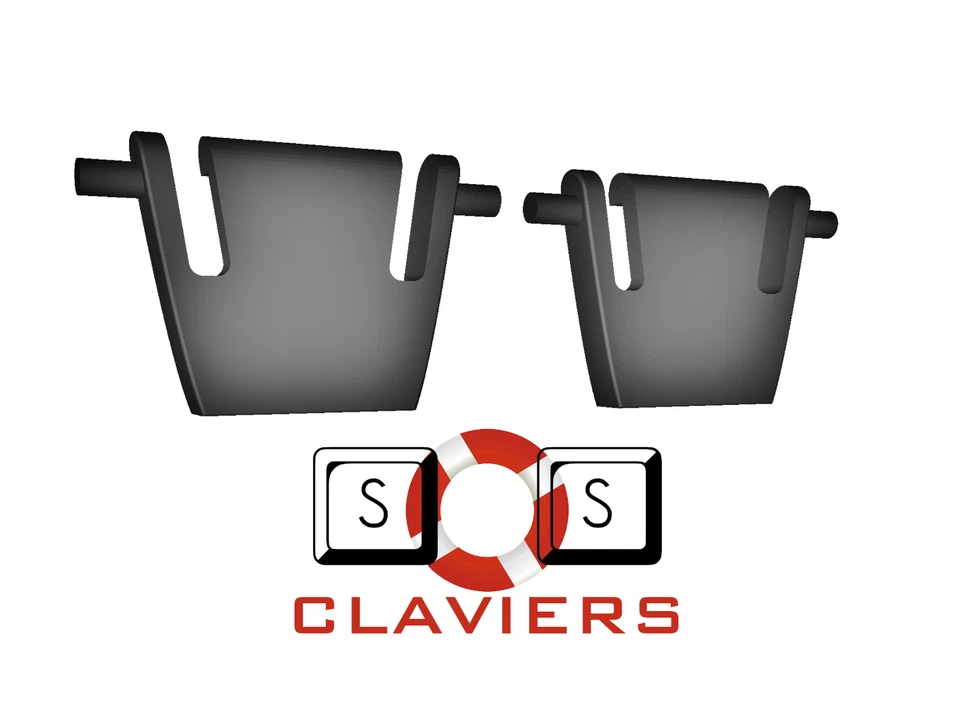 Compaq Wired Keyboard 5137 Spare Replacement Tilt Leg Stand Foot Feet Set - Image 2 of 3