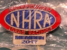 PINCHE SOUVENIR REVERS CHAPEAU DE COURSE DE DRAG DE CHAMPIONNAT LOGO OVALE NHRA 2017 RAPIDE !