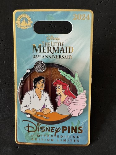 Disney Parks 2024 The Little Mermaid 35th Anniversary Ariel And Eric LE Pin