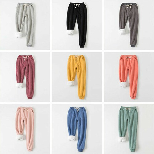 Lady Sweat Pants Sherpa Lined Fleece 