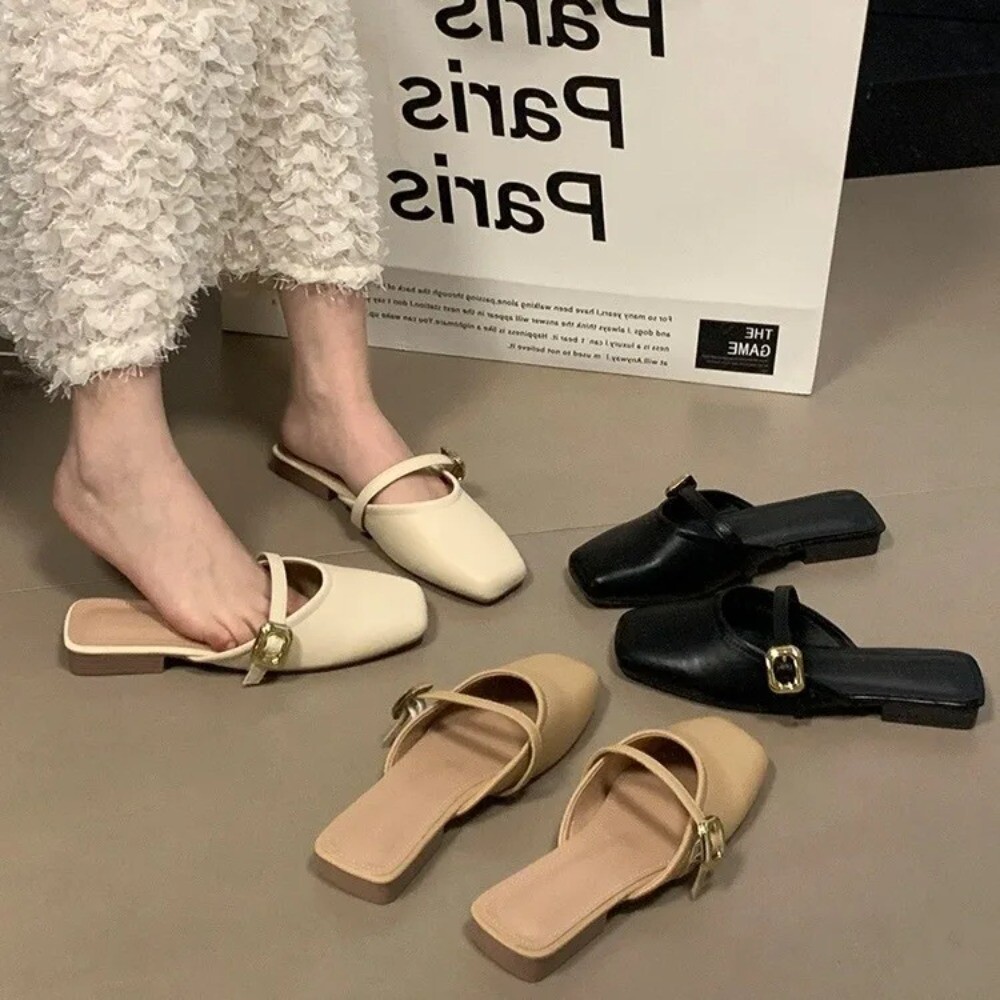 APL Mezze pantofole leggere pesi per donna stile francese scarpe da donna
